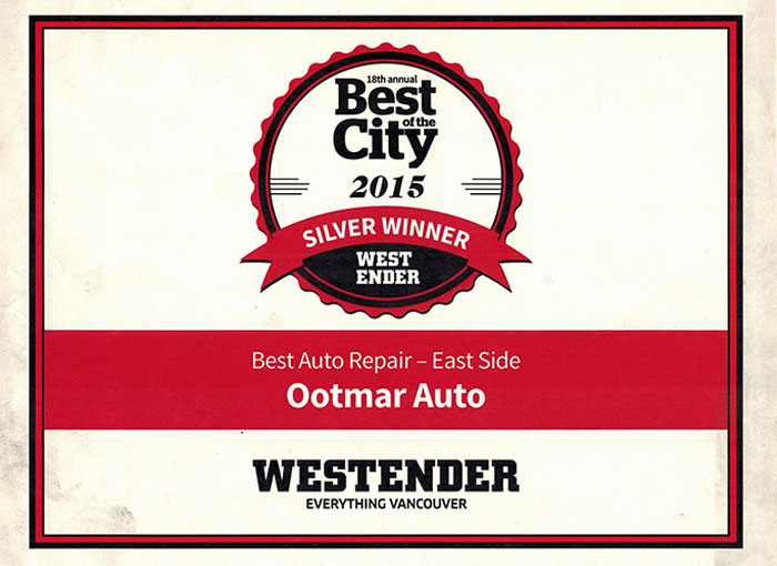 Best of the City Silver Winner - 2015